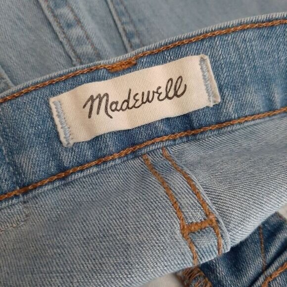 MADEWELL | 9" High-Rise Skinny Crop Light Blue Jeans Sz 24 - Picture 13 of 15